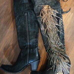 Junk gypsy leather boots